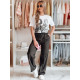 Women's casual trousers black Seni UY2704 - Jeans and Trousers Women's casual trousers black Seni UY2704