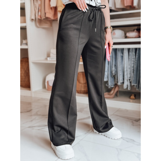 Women's casual trousers black Seni UY2704 - Jeans and Trousers Women's casual trousers black Seni UY2704