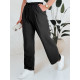 Women's wide trousers in black Milin UY2659 - Jeans and Trousers Women's wide trousers in black Milin UY2659