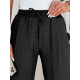Women's wide trousers in black Milin UY2659 - Jeans and Trousers Women's wide trousers in black Milin UY2659