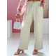 Women's wide trousers light green Milin UY2661 - Jeans and Trousers Women's wide trousers light green Milin UY2661