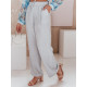 Women's wide trousers grey Milin UY2664 - Jeans and Trousers Women's wide trousers grey Milin UY2664