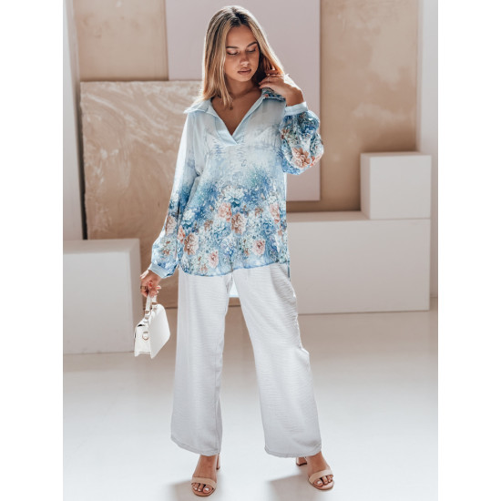 Women's wide trousers grey Milin UY2664 - Jeans and Trousers Women's wide trousers grey Milin UY2664