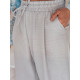 Women's wide trousers grey Milin UY2664 - Jeans and Trousers Women's wide trousers grey Milin UY2664