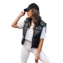 Black shiny vest Osin