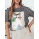 Women's grey T-shirt Breivi RY2617 - T-shirt Women's grey T-shirt Breivi RY2617