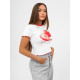 Moteriški balti marškinėliai Strawberry JS/R62639