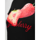 Moteriški juodi marškinėliai Strawberry JS/R62639