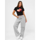 Moteriški juodi marškinėliai Strawberry JS/R62639