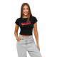 Moteriški juodi marškinėliai Cherry JS/R62744