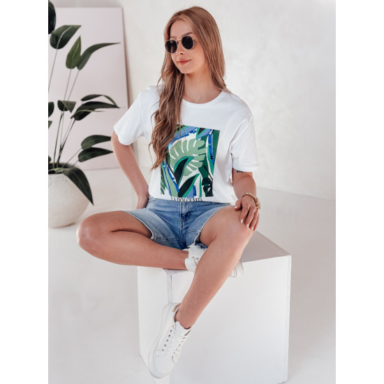 Women's white T-shirt Mumba RY2620