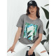 Women's dark grey T-shirt Mumba RY2619 - T-shirt Women's dark grey T-shirt Mumba RY2619