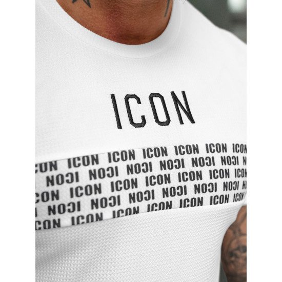 Men's white T-shirt Icon2 O/B1215 - T-shirt Men's white T-shirt Icon2 O/B1215