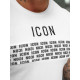 Men's white T-shirt Icon2 O/B1215 - T-shirt Men's white T-shirt Icon2 O/B1215