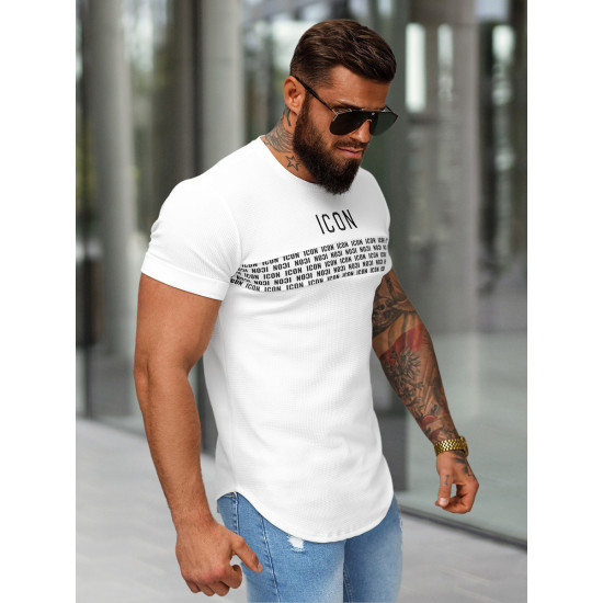 Men's white T-shirt Icon2 O/B1215 - T-shirt Men's white T-shirt Icon2 O/B1215
