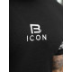 Men's black T-shirt Bicon O/B1213 - T-shirt Men's black T-shirt Bicon O/B1213