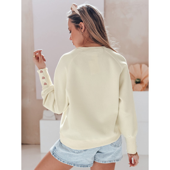 Women's turtleneck sweater Love yellow BY1520