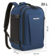 Blue Airplane Travel Backpack ZG925