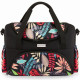 Stroller bag Baby black with floral pattern