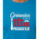 Turkio marškinėliai Geriausias tėtis pasaulyje (baltas) PK4007 - Užrašai vyrams Turkio marškinėliai Geriausias tėtis pasaulyje (baltas) PK4007