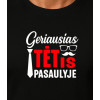 Juodi marškinėliai Geriausias tėtis pasaulyje (baltas) PK4007