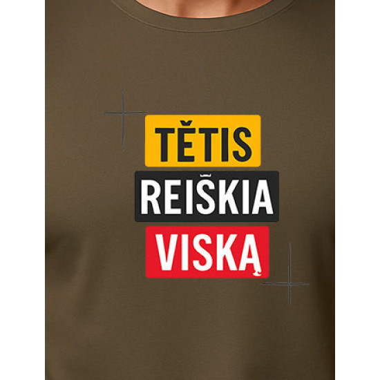 Khaki T-paita Isä merkitsee kaikkea PK4008 - Huomautuksia miehille Khaki T-paita Isä merkitsee kaikkea PK4008