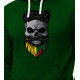 Ciemnozielony sweter z kapturem Skull Beard-Couch PK4013 - Notatki dla mężczyzn Ciemnozielony sweter z kapturem Skull Beard-Couch PK4013