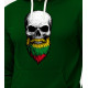 Ciemnozielona bluza z kapturem Skull and Beard PK4013 - Notatki dla mężczyzn Ciemnozielona bluza z kapturem Skull and Beard PK4013