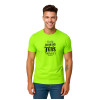Men's neon green shirt Best Dad (black)