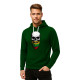 Ciemnozielona bluza z kapturem Skull and Beard PK4013 - Notatki dla mężczyzn Ciemnozielona bluza z kapturem Skull and Beard PK4013
