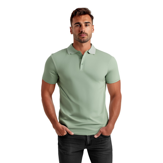 Vyriški mėtiniai polo marškinėliai Casual JS/8T80 - Marškinėliai Vyriški mėtiniai polo marškinėliai Casual JS/8T80