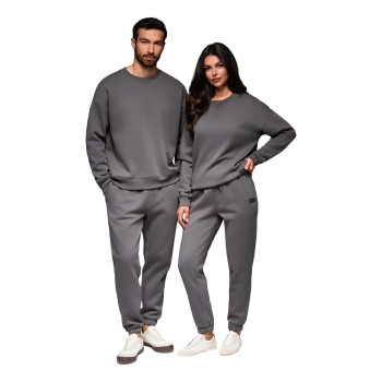 Унисекс-костюм для отдыха серого цвета Couple