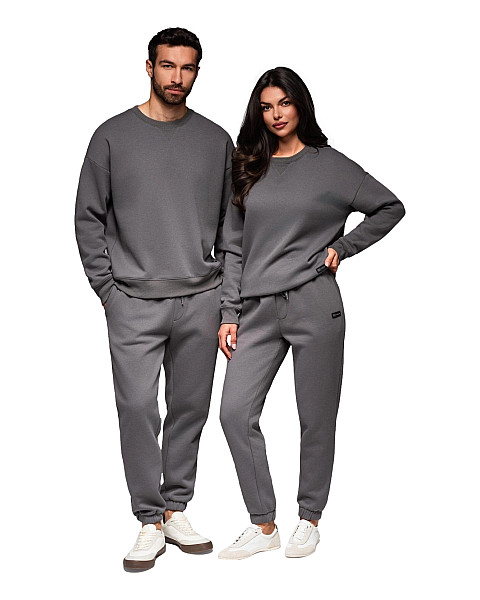Unisex laisvalaikio kostiumas pilkos spalvos Couple