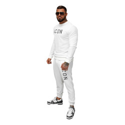 Vyriškos baltos sportinės kelnės Icon Vyriškos baltos sportinės kelnės Icon