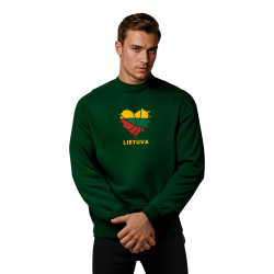 Tamsiai žalios spalvos džemperis LTU