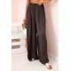 Women's wide leg trousers Andi in brown 32427
