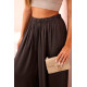 Women's wide leg trousers Andi in brown 32427