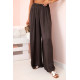 Women's wide leg trousers Andi in brown 32427