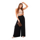 Women's wide leg trousers in black Andi 31799