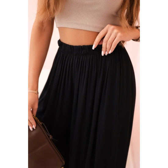 Women's wide leg trousers in black Andi 31799