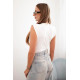 Women's blouse in white with deep neckline Ana 31616