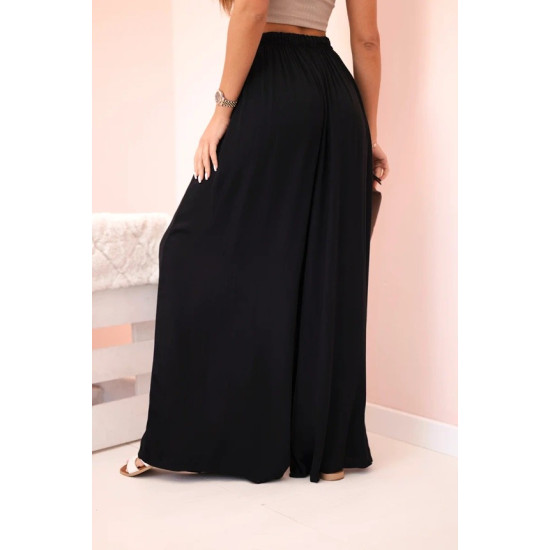Women's wide leg trousers in black Andi 31799