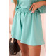Women's mint cotton set with wide shorts Com 32438 - For women Women's mint cotton set with wide shorts Com 32438
