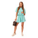 Women's mint cotton set with wide shorts Com 32438 - For women Women's mint cotton set with wide shorts Com 32438