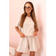 Women's brown cotton set with wide shorts Com 32441 - For women Women's brown cotton set with wide shorts Com 32441
