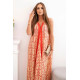 Women's red sleeveless cotton dress with wide hem Roy 32714 - Dresses and tunics Women's red sleeveless cotton dress with wide hem Roy 32714
