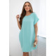Light mint dress with pockets Safira 28184 - For women Light mint dress with pockets Safira 28184