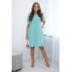 Light mint dress with pockets Safira 28184 - For women Light mint dress with pockets Safira 28184