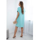 Light mint dress with pockets Safira 28184 - For women Light mint dress with pockets Safira 28184
