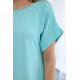 Light mint dress with pockets Safira 28184 - For women Light mint dress with pockets Safira 28184